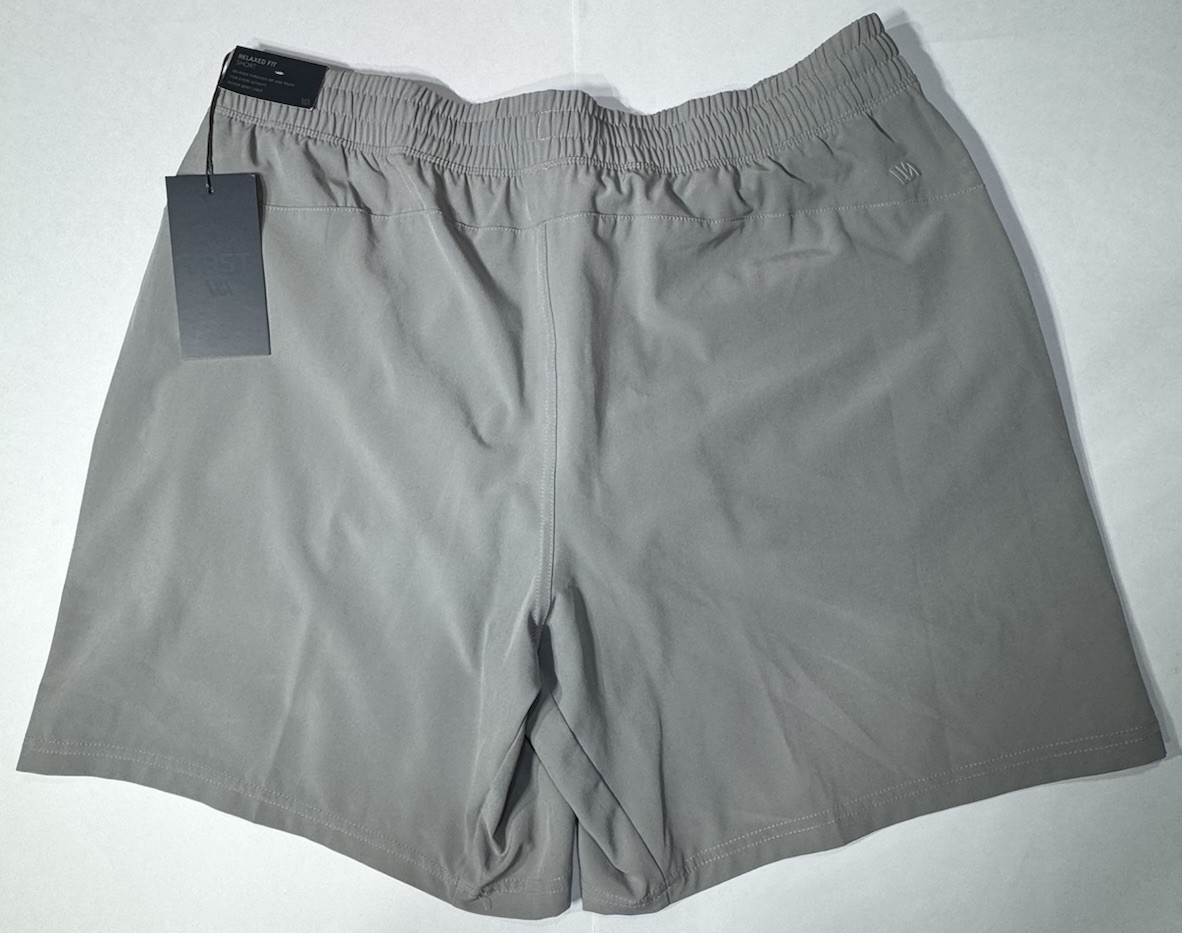 New VRST 7” All-In Short V2 MAX2414067 Silver Shadow Men's L NWT image 3