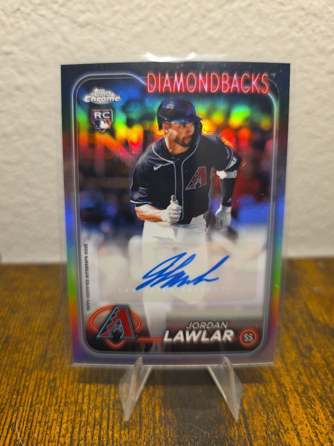 2024 Topps Chrome - Rookie Autographs Jordan Lawlar #RA-JLA Refractor /499