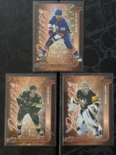 Lot 3 Orange Dazzlers 2024-25 Upper Deck Series 1 Hockey Cards