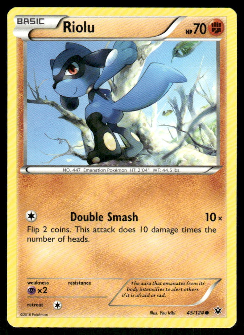 Riolu 45/124 Common Fates Collide Pokemon Near Mint
