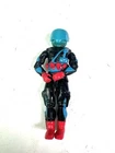 VTG 80s 1989 GI Joe COBRA Targat 3.75" Action Figure WITH VISOR Vintage Retro