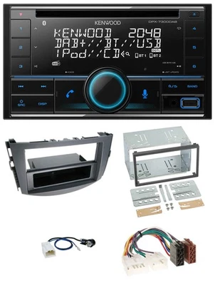 Kenwood CD 2DIN DAB USB MP3 Bluetooth Autoradio für Toyota RAV 4 (2011-2013) - Bild 1 von 4