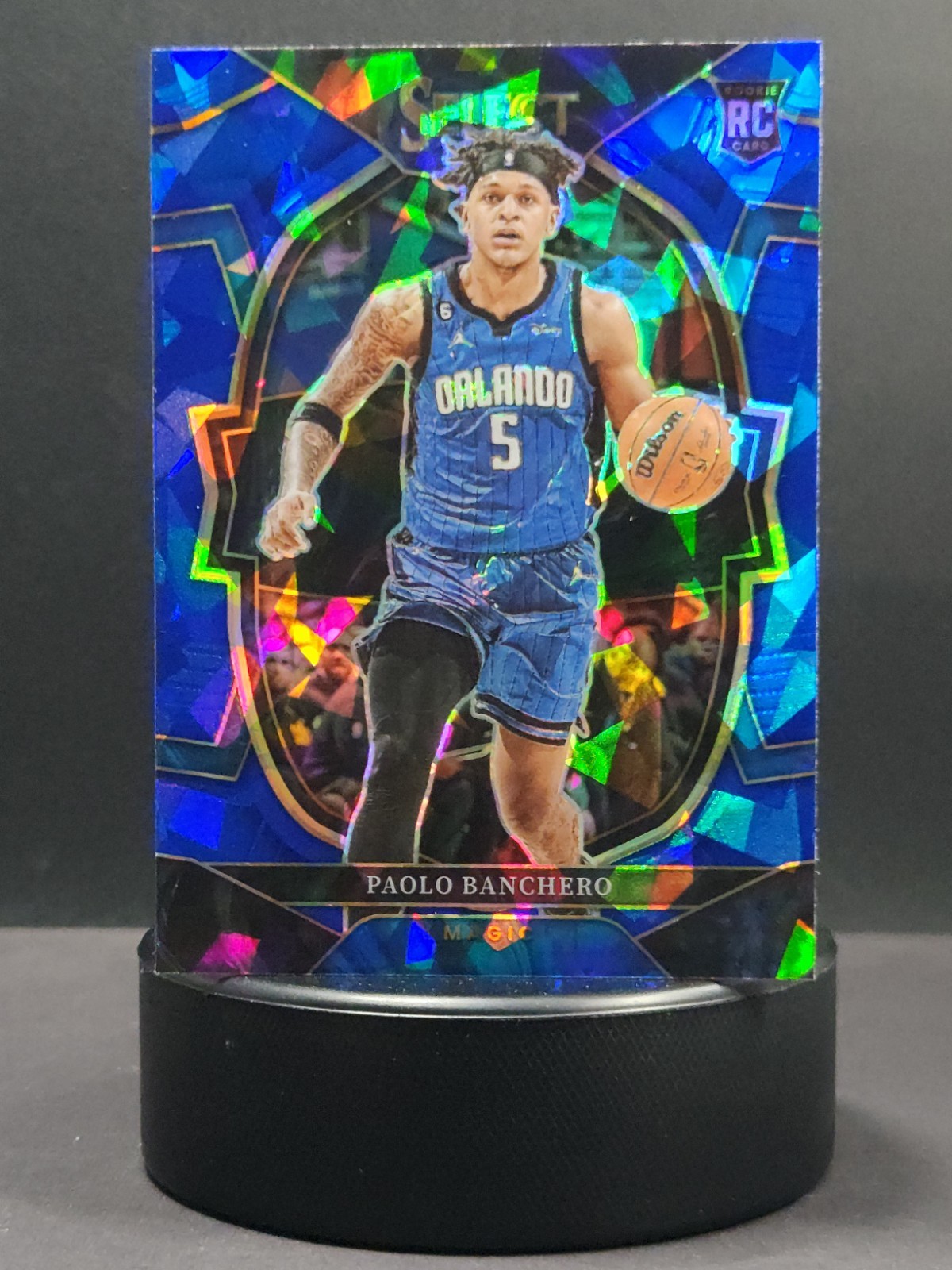 2022-23 Panini Select - Concourse Paolo Banchero #72 Blue Cracked Ice Prizm (RC)