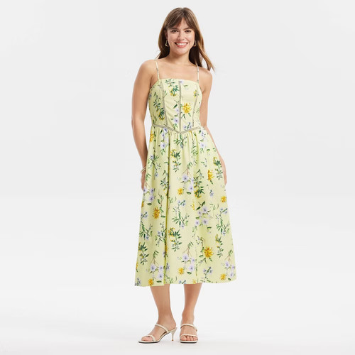 Women's Detachable Strap Midi Dress - A New Day