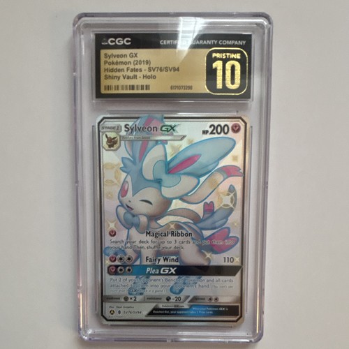 Sylveon GX SV76/SV94 Hidden Fates Shiny Vault Holo CGC 10 Pristine 2019