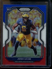 2020 Panini Prizm Josh Uche Prizm Red White and Blue Rookie Patriots #369