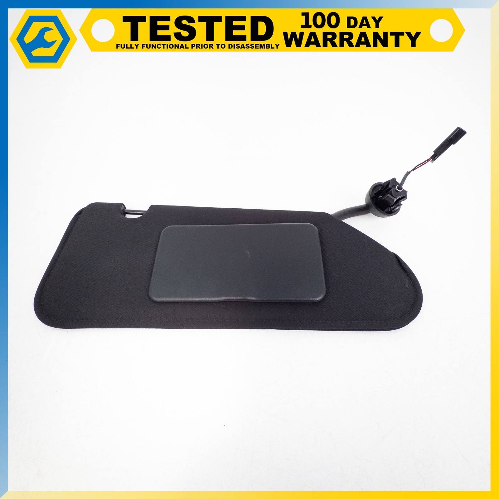 05-09 CHEVROLET CORVETTE C6 FRONT LEFT RIGHT SUN VISOR SHADE MIRROR LIGHT SET OE