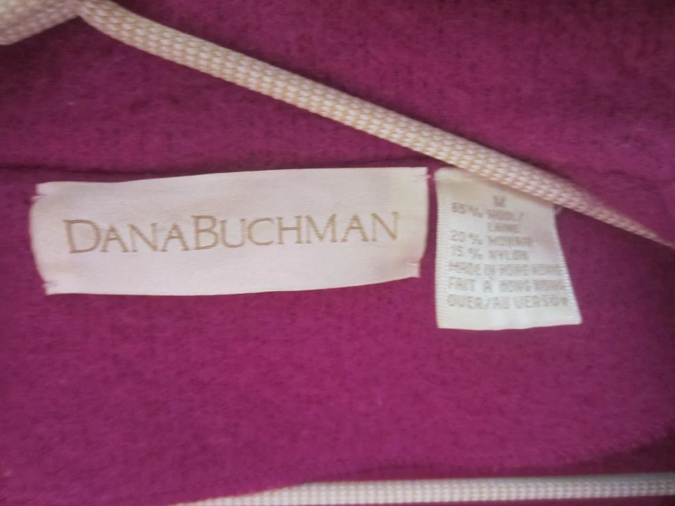 Blazer de lana magenta Dana Buchman talla mediana sin forro usado en excelente estado Foto 4 de 4