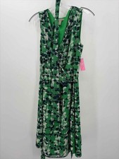 Pre-Owned Banana Republic Green Size 6 Midi Sleeveless Dress