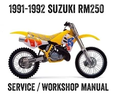 1993 to 1994 Suzuki RM250 RM 250 Workshop Service Repair Manual eBook PDF File