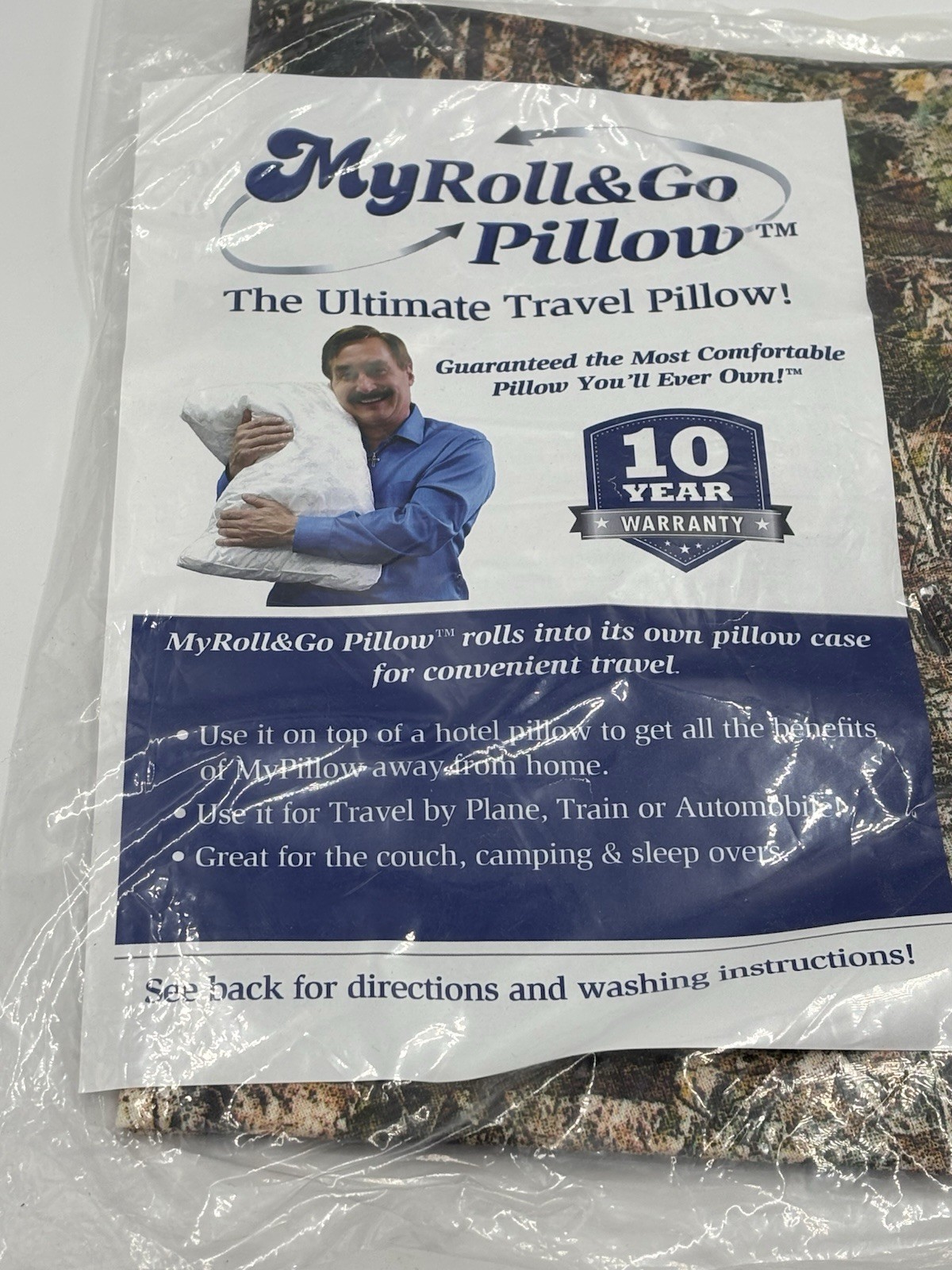 New In Package My Pillow Roll & Go Pillowcase Camouflage Camo