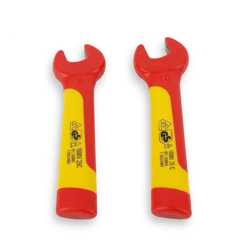 Insulated Open End Wrench 1000 Volt 8mm Insulated Open End Wrench 1000 Volt 10mm