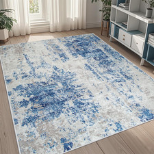 5X7 Area Rugs for Living Room Rug Washable: Abstract Rug for Dining Room Bedroom