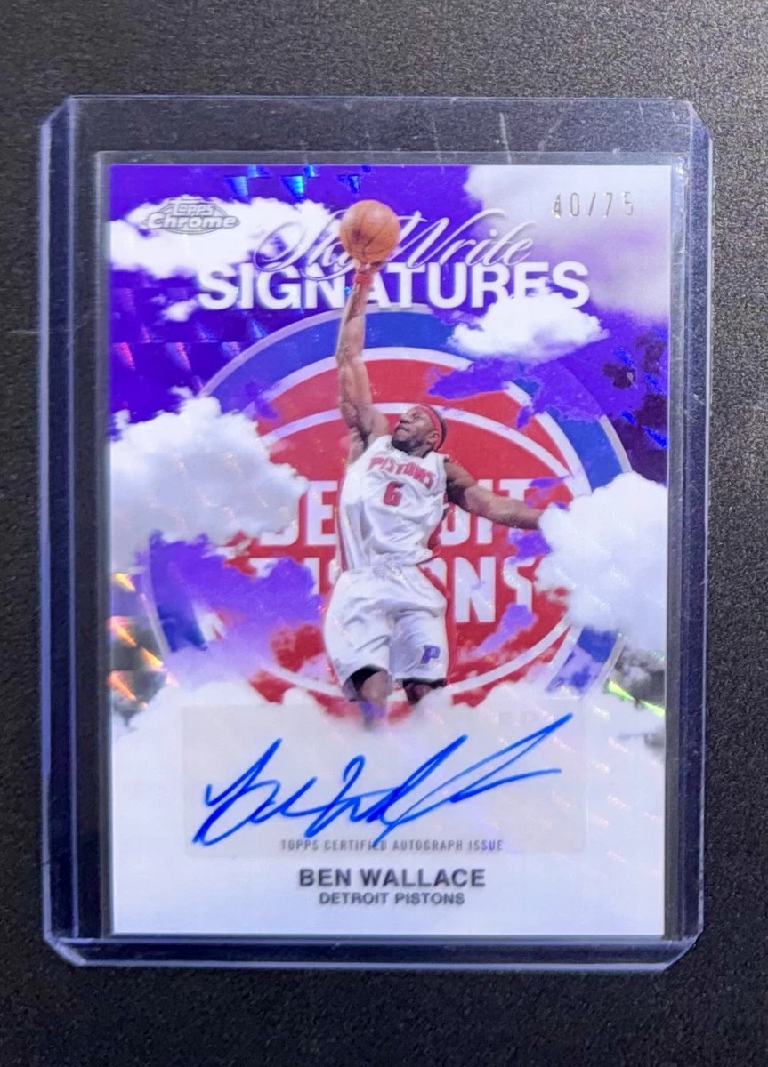 25+ Ben Wallace Basketball Autographed Sports Trading Cards