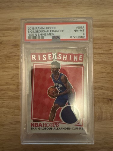 Panini NBA Hoops 2018-19 Shai Gilgeous-Alexander Rise N Shine Mem #RNS-SGA
