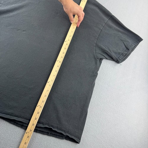 Vintage Y2K Skull Shirt Mens 3XL Faded Black Mall Goth Y2K Short Sleeve Tee - Picture 19 of 21