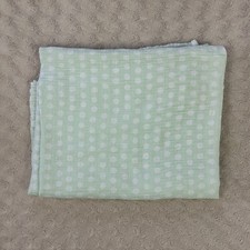 Cloud Island Mint Green White Polka Dots Baby Swaddle Blanket Muslin Thin Cotton