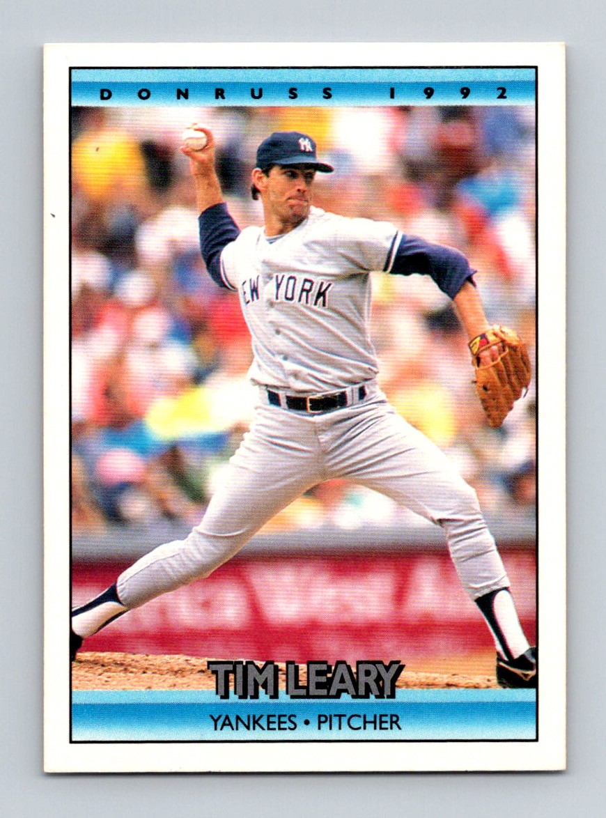 1992 Donruss TIM LEARY #433 New York Yankees