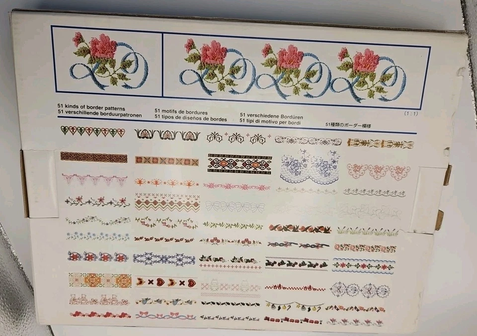 Brother Border Frame Kit SA-BFK2004 With 51 Designs on Disk Media Floppy NOB - Image 2 of 2