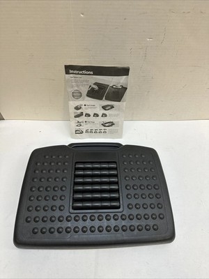 Mount-It Under Desk Footrest with Messaging Rollers and Height Adjustment