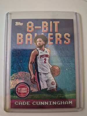 Cade Cunningham 2025-26 Topps 8-Bit Ballers #8B-1 Holo Foil Parallel Pistons NBA