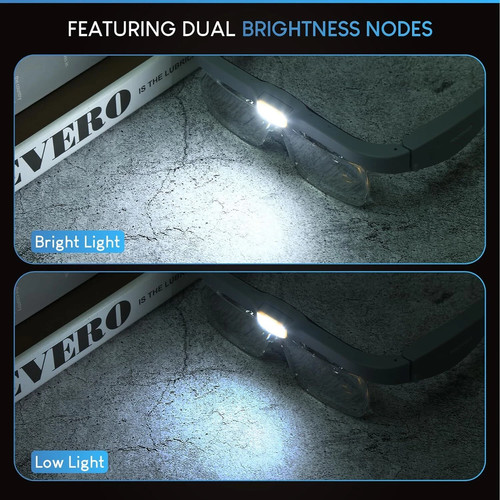 YOCTOSUN Lupas con Luz para Trabajo Cerrado, USB Recargable, Gris - Imagen 3 de 7