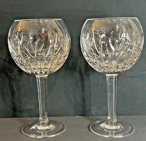 Waterford Crystal Millennium Love 8” Toasting Goblets Hearts Balloon Vintage