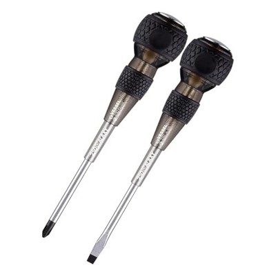 VESSEL Safety Penetration Ball Grip Driver Galaxy Black 2er Set +2x 100/-6x