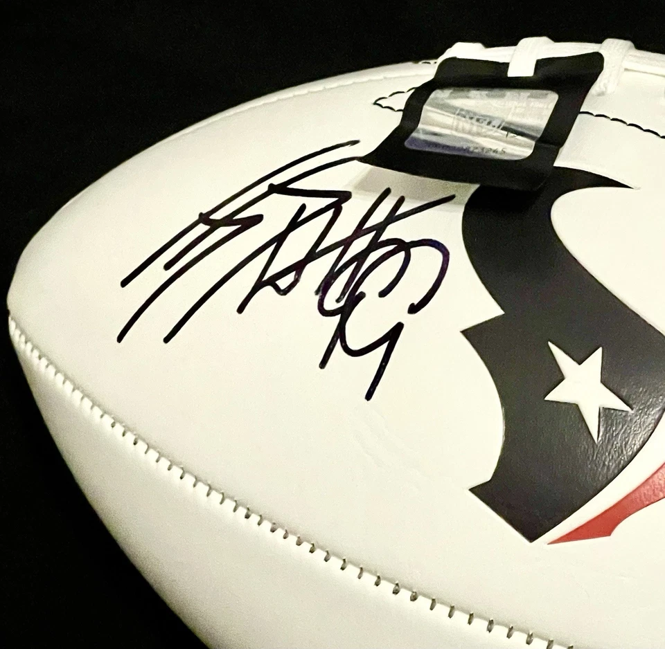 JJ Watt Signed Wilson NFL Logo Houston Texans Football Auto *Fanatics Authentic* - Image 2 of 4