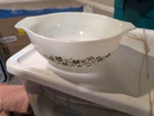 Pyrex Bowl Crazy Daisy Spring Blossom 443 2 1/2 Qt Corning NY USA Mixing Cooking