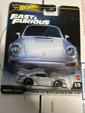 Hot Wheels Premium Fast & Furious 3/5 - Porsche 911 Carrera RS 3.8  - NEW