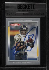 BAS 2006 Topps Total Keenan McCardell #339 Seal of Authenticity Auto 3c7