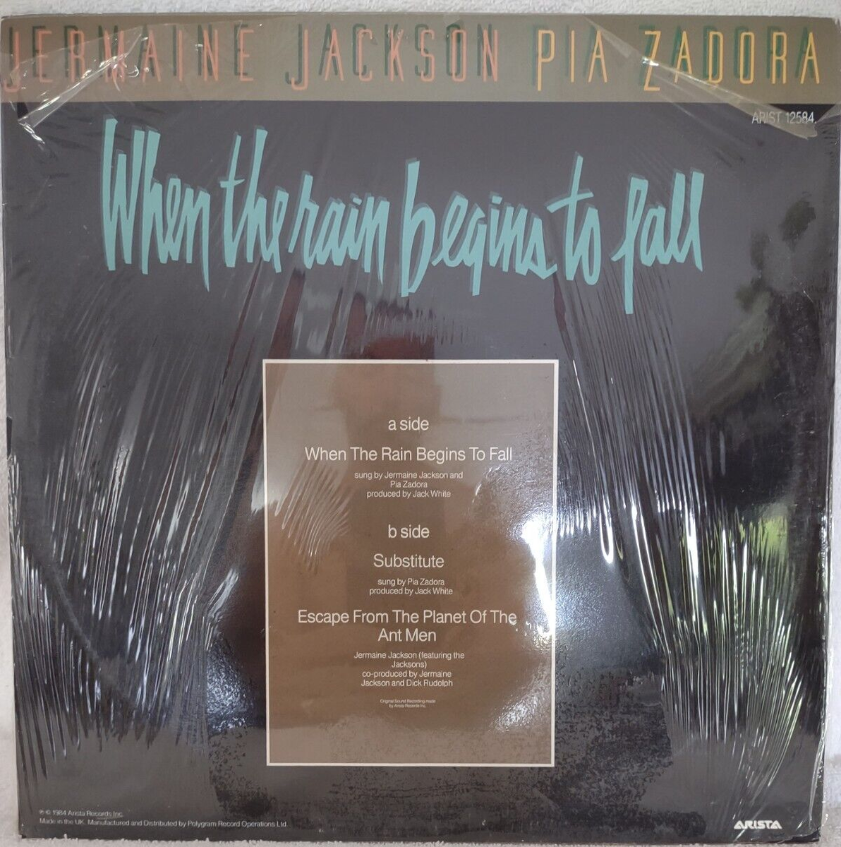 Jermaine Jackson & Pia Zadora - WHEN THE RAIN BEGINS TO FALL