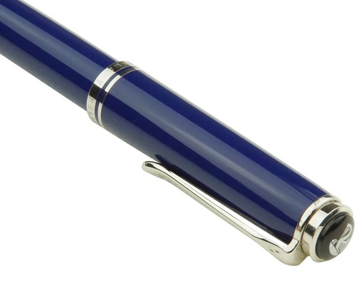 Pelikan Souverän R805 Tintenroller Dunkelblau Silber Fineliner TOP - Bild 9 von 12