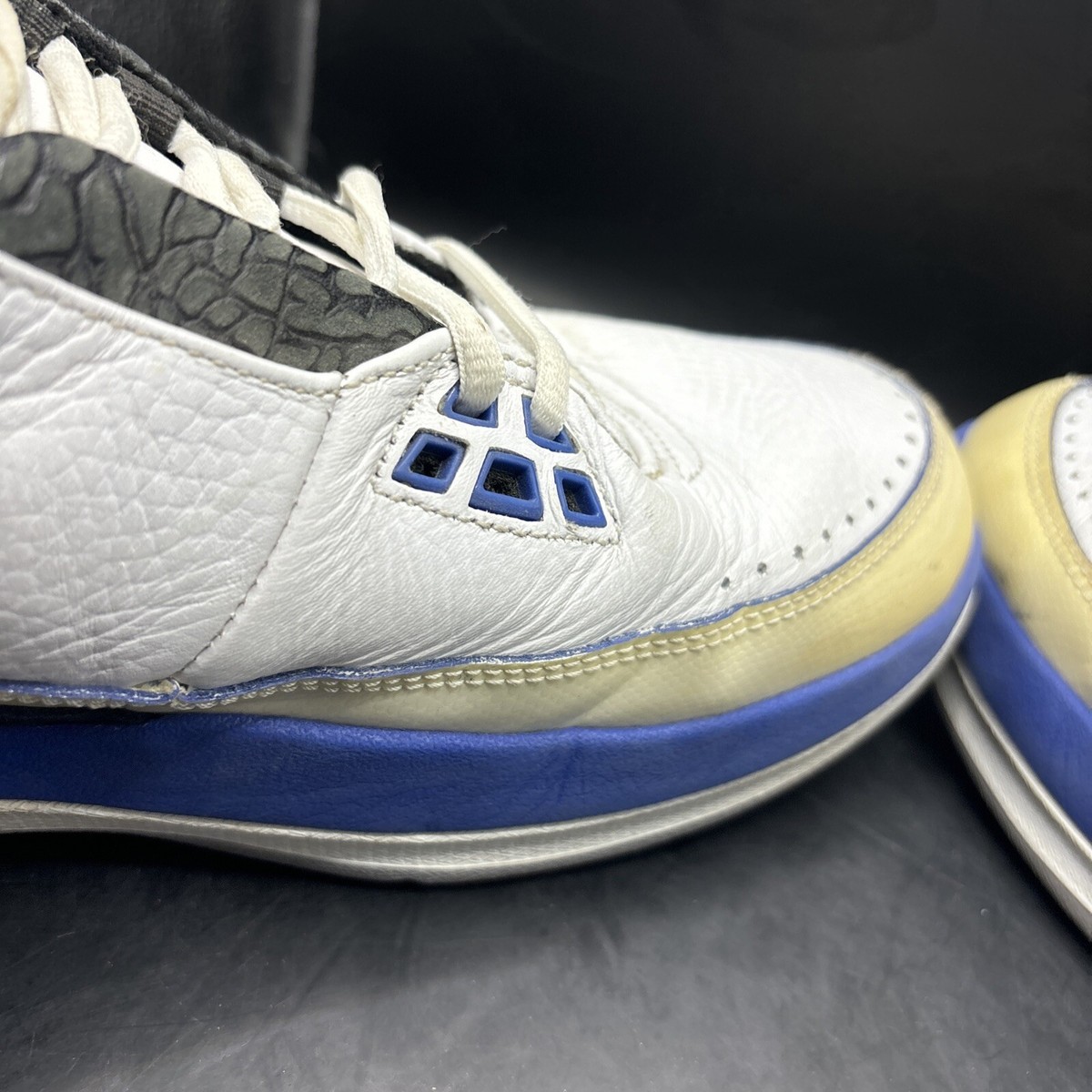 Jordan Jordan 2.5 Team 7.5 White Mens Basketball Sneakers 331987-171 Nike Air Jordan 2.5 Team 2 Point 5 Shoes Blue White 331987  main image 3