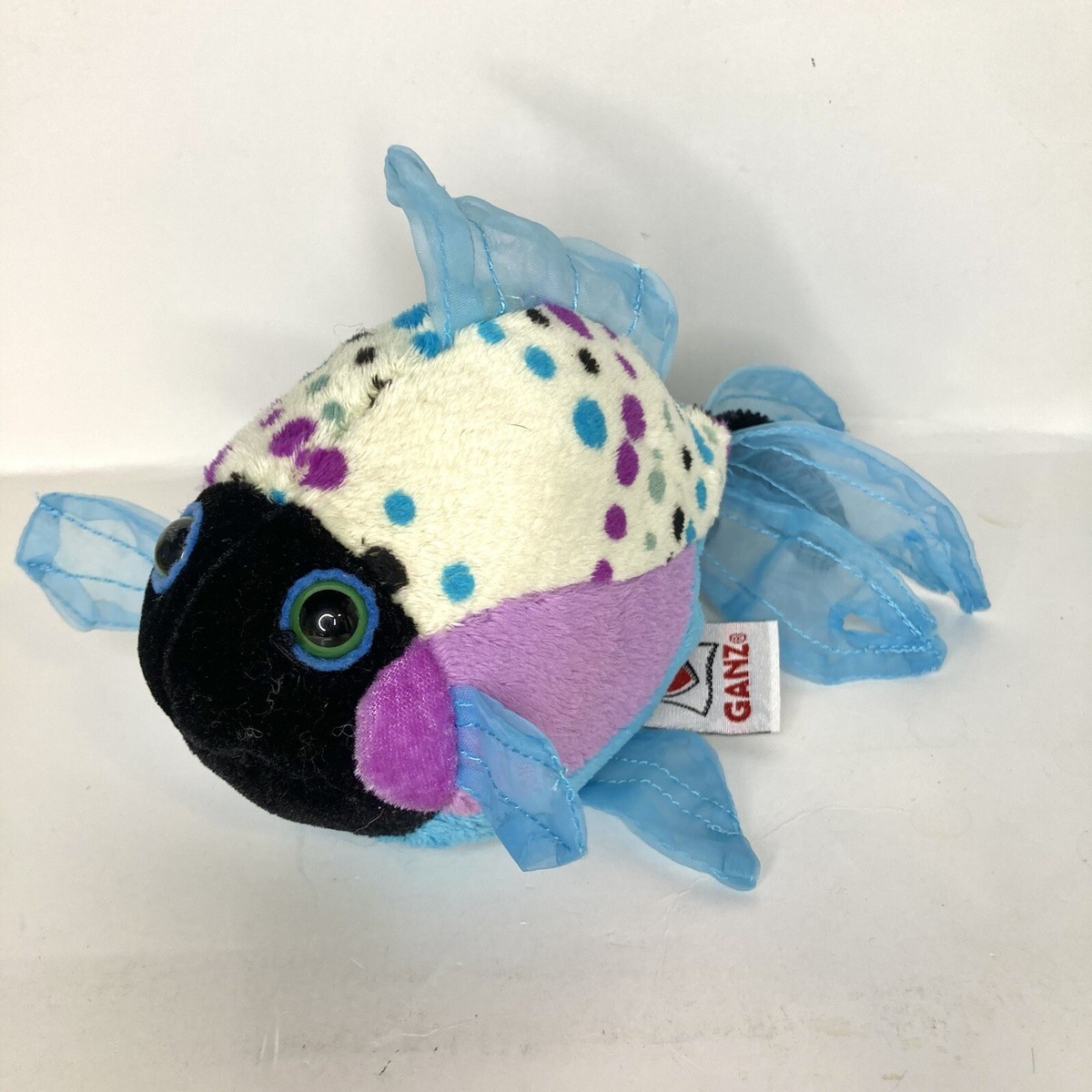 Webkinz Lil' Kinz HS524 Polka Back Fish 7” Plush (No Code) Stuffed