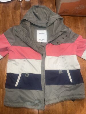 Vintage Tommy Hilfiger Color Block Multicolor Heavy Denim Jacket Size XL 