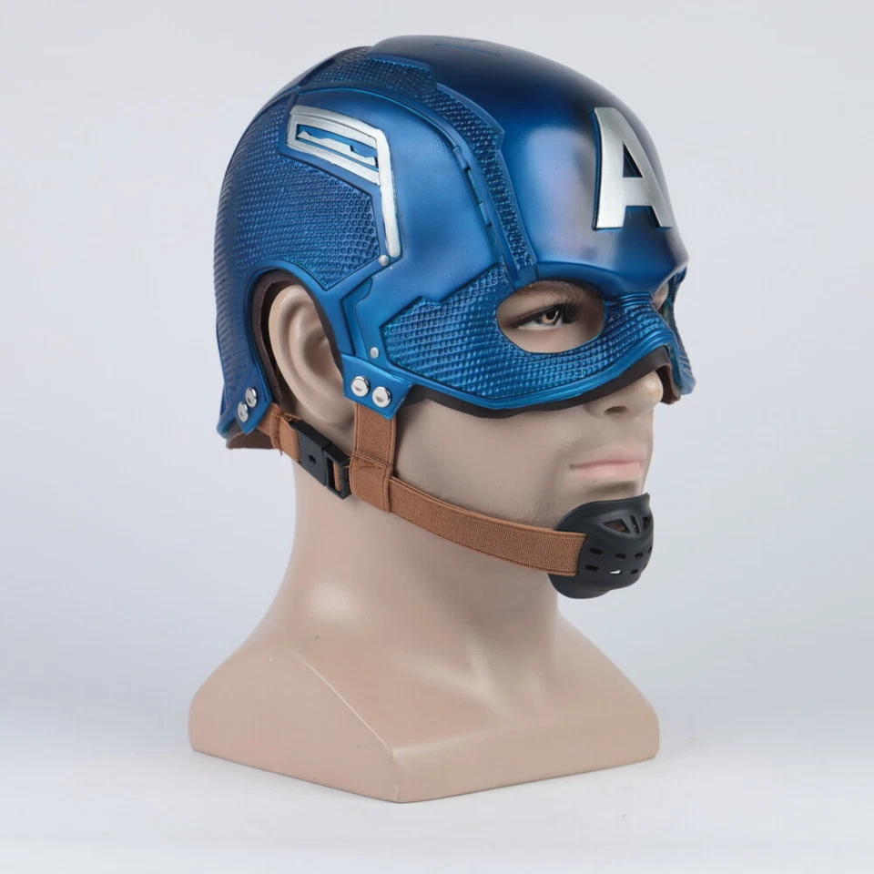 Cosplay Captain America Helmet Revengers Endgame Steve Helmet Superhero Mask - Image 2 of 4