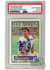 Jim McMahon 1983 Topps Autograph Rookie Card #33 PSA/DNA