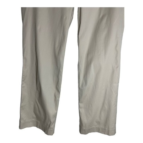 Talbots Heritage Flared Pants Women's Size 8 Beige Stretch Button Front - Picture 3 of 8