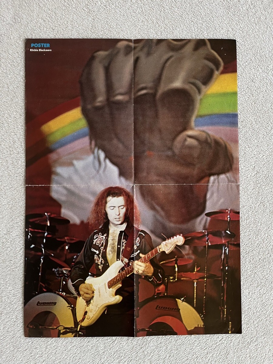 Ritchie Blackmore 1977 Rainbow Swedish Poster Music Magazine 1970s