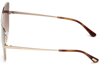 Tom Ford Gold Aviator Sunglasses Elise-02 TF569 28G TOM FORD FT0569/28C Elise 02 - Sunglasses main image 2