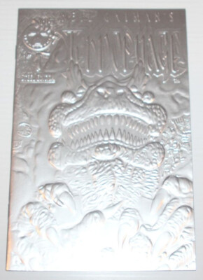 Embossed Comic Cover Neil Gaiman's Teknophage #1 Embossed Silver Steel Edition Cover 1995 ...