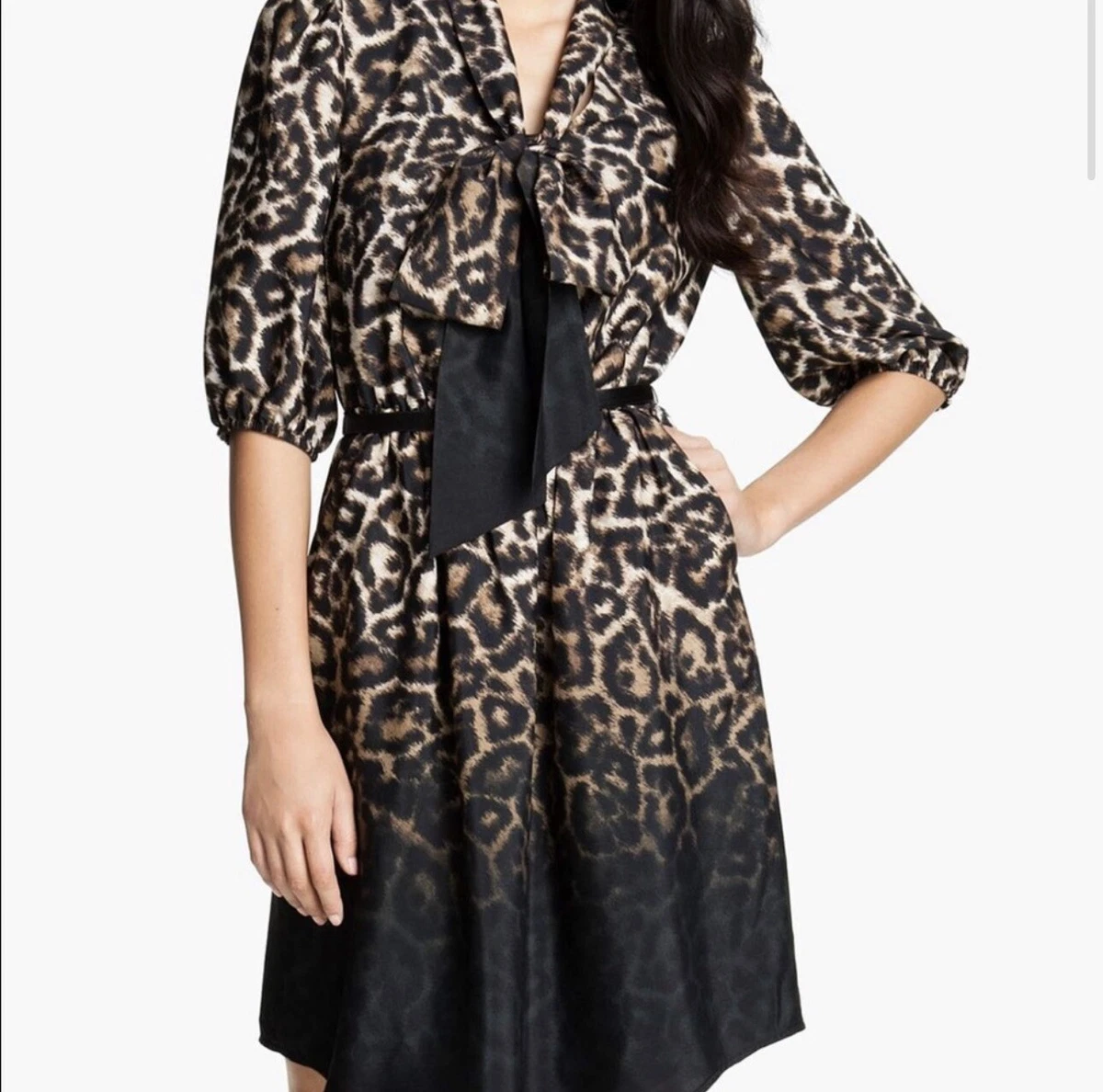Vince camuto best sale leopard print dress