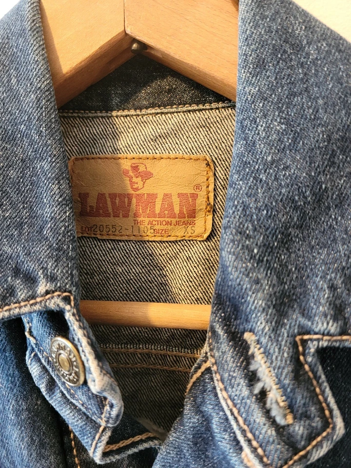 Chaqueta vaquera vintage Lawman para mujer talla XSmall con botones de metal envejecida  Foto 2 de 4