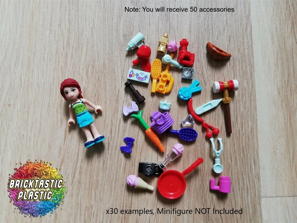 LEGO - X50 FRIENDS MINIFIGURE ACCESSORIES CREATIVTY PACK(S)! HUGE VARIETY MIX! - Image 3 of 4