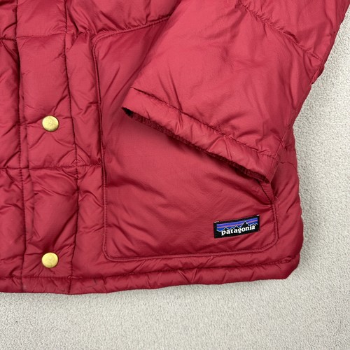 Patagonia Jacket Boys Size XL Bivy Down Puffer Full Zip Ski Snow Red Blue - Picture 2 of 7