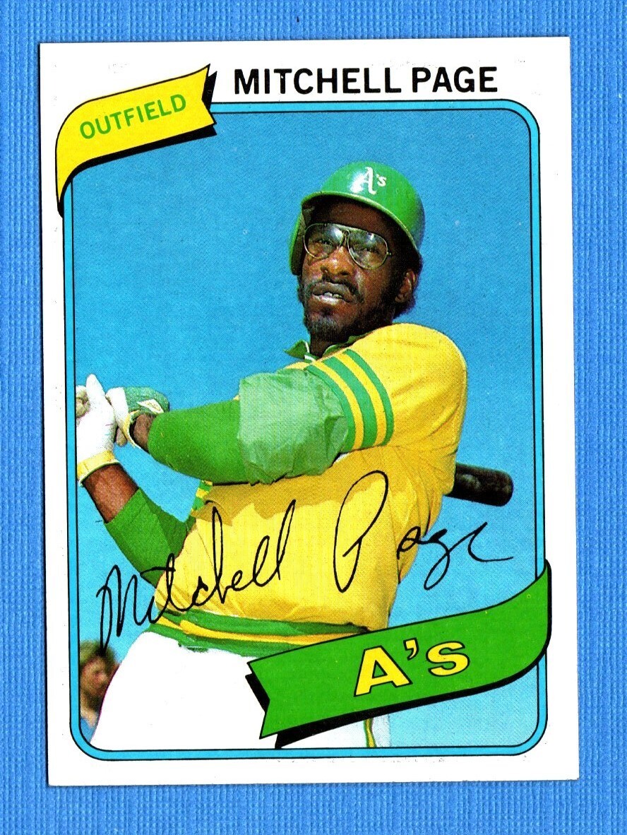 1980 Topps #586 Mitchell Page NM+ Athletics