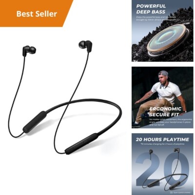 TONEMAC N18 Wireless Bluetooth 5.2 Earbuds Headphones IPX7 Waterproof Sweatproof