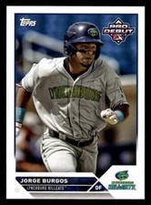 2023 Topps Pro Debut #PD-61 Jorge Burgos Card Lynchburg Hillcats